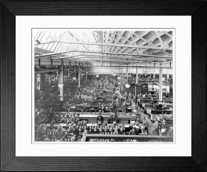 Framed Print : Bristol Jupiter, component assembly workshop Framed Print : Bristol Jupiter, component assembly workshop