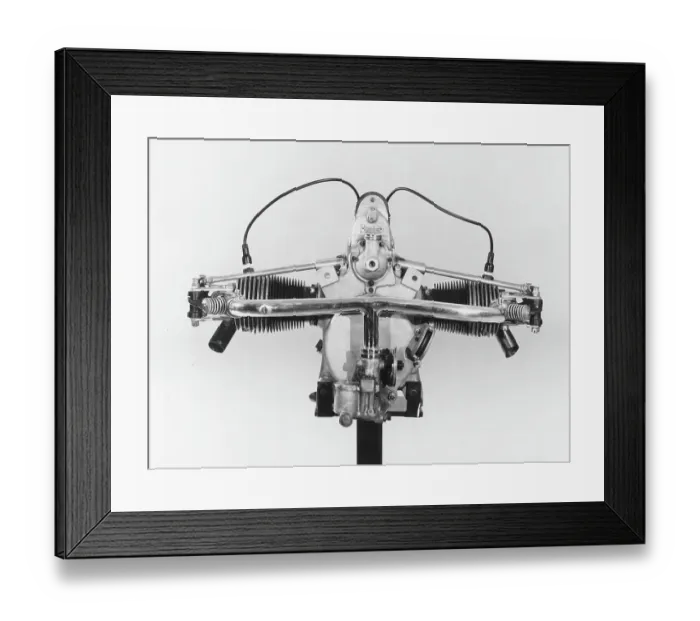 Framed Print : Daimler F7502, 20hp 2-cylinder air-cooled aero-engine Framed Print : Daimler F7502, 20hp 2-cylinder air-cooled aero-engine