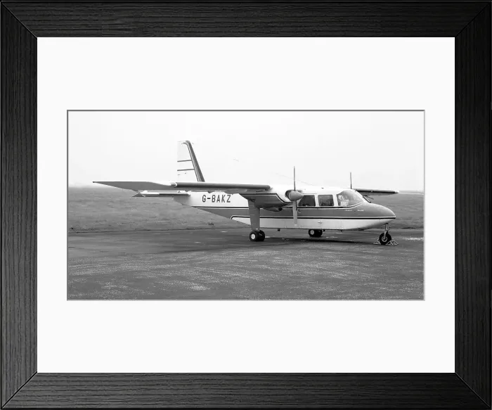 Framed Print : Britten-Norman BN-2A Islander G-BAKZ Framed Print : Britten-Norman BN-2A Islander G-BAKZ