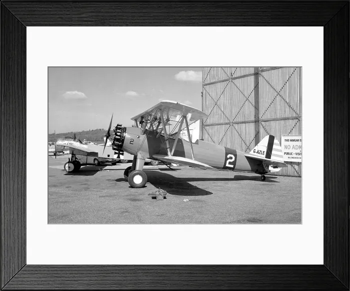 Framed Print : Boeing-Stearman N2S-5 Kaydet G-AZLE Framed Print : Boeing-Stearman N2S-5 Kaydet G-AZLE