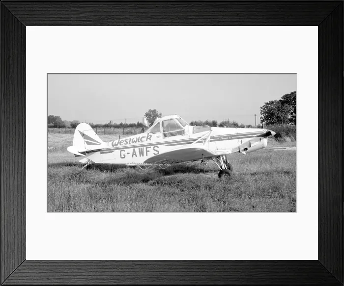 Framed Print : Piper PA-25 Pawnee C G-AWFS Framed Print : Piper PA-25 Pawnee C G-AWFS