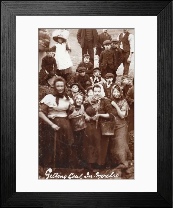 Framed Print : Women Digging for Coal during 1912 Miners Strike Framed Print : Women Digging for Coal during 1912 Miners Strike