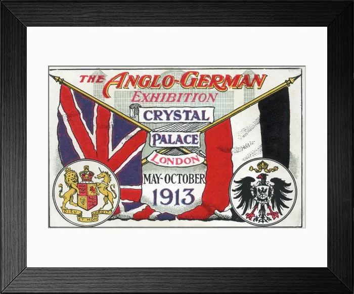 Framed Print : The Anglo German Exhibition, Crystal Palace 1913 Framed Print : The Anglo German Exhibition, Crystal Palace 1913