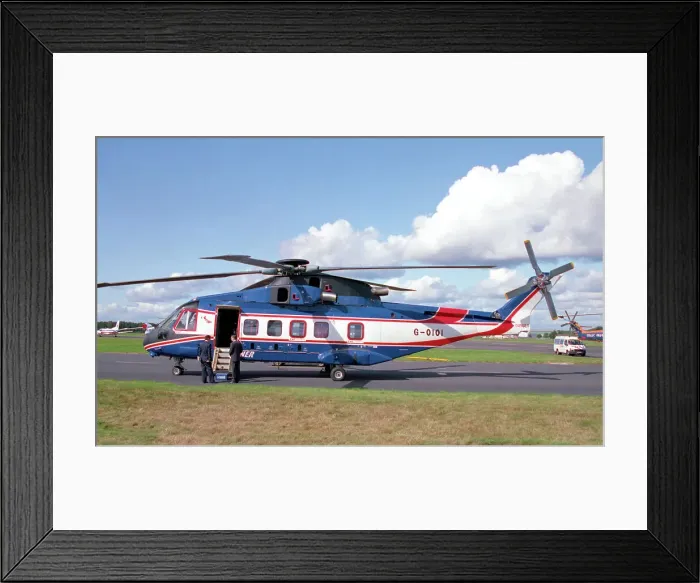 Framed Print : EH101 Heliliner G-OIOI Framed Print : EH101 Heliliner G-OIOI