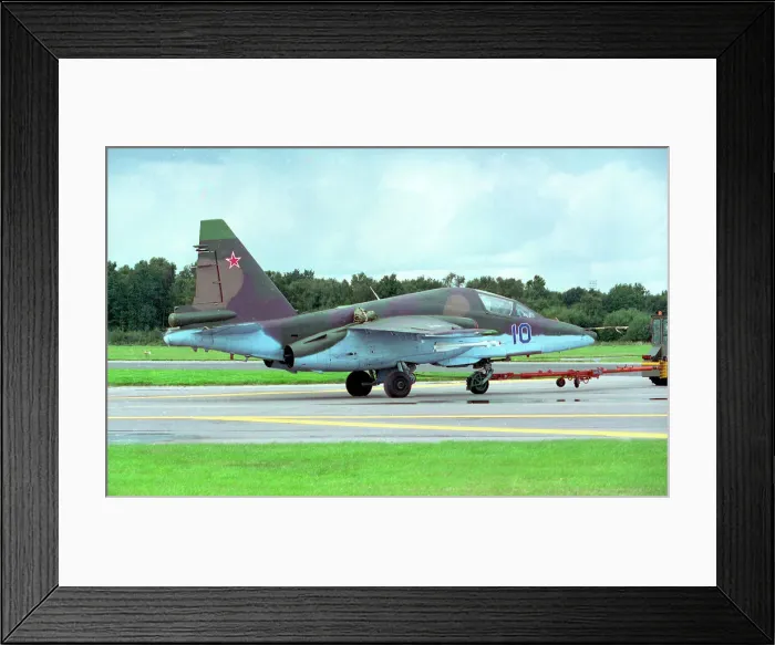 Framed Print : Sukhoi Su-25TK 10 Blue Framed Print : Sukhoi Su-25TK 10 Blue