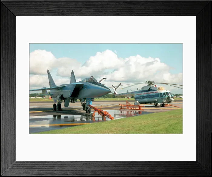Framed Print : Mikoyan MiG-31 374 White Framed Print : Mikoyan MiG-31 374 White