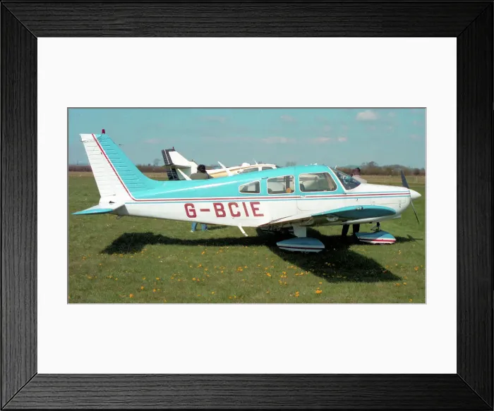 Framed Print : Piper PA-28 G-BCIE Framed Print : Piper PA-28 G-BCIE