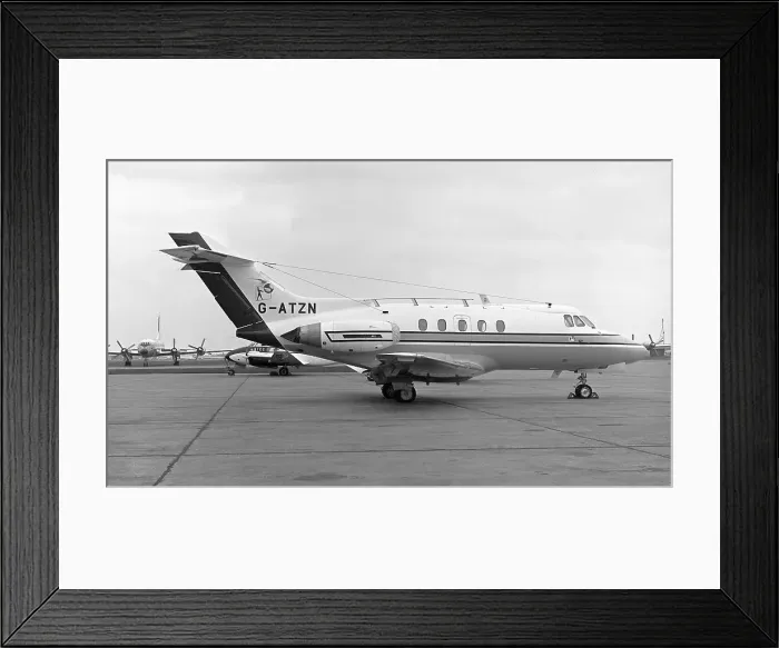 Framed Print : Hawker Siddeley HS. 125-3A G-ATZN Framed Print : Hawker Siddeley HS. 125-3A G-ATZN