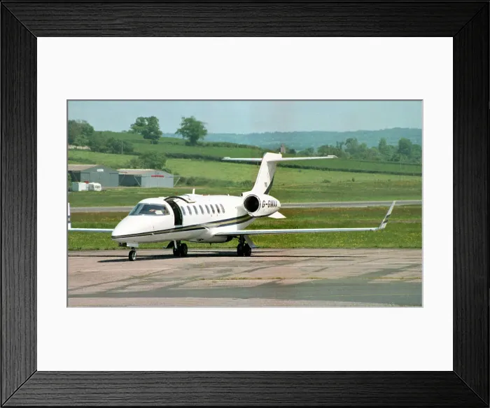 Framed Print : Learjet 45 G-GMAA Framed Print : Learjet 45 G-GMAA