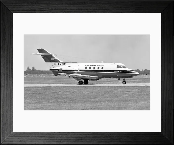 Framed Print : Hawker Siddeley HS. 125-3B / RA G-AVDX