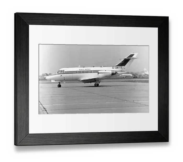 Framed Print : Hawker Siddeley HS. 125 Series 1B G-AWYE Framed Print : Hawker Siddeley HS. 125 Series 1B G-AWYE
