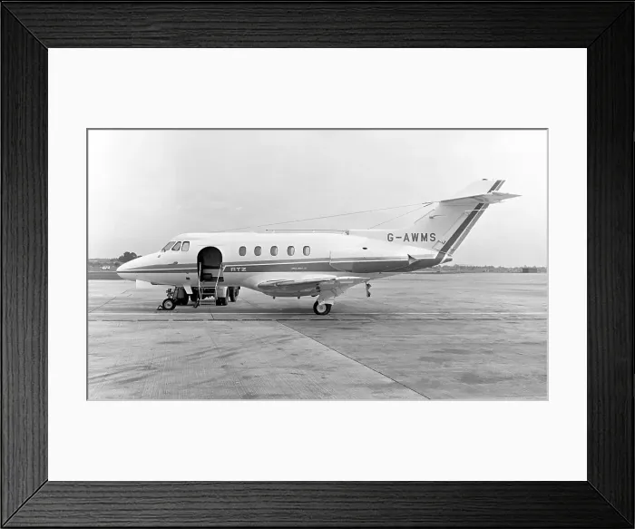 Framed Print : Hawker Siddeley HS. 125-3A G-AWMS Framed Print : Hawker Siddeley HS. 125-3A G-AWMS
