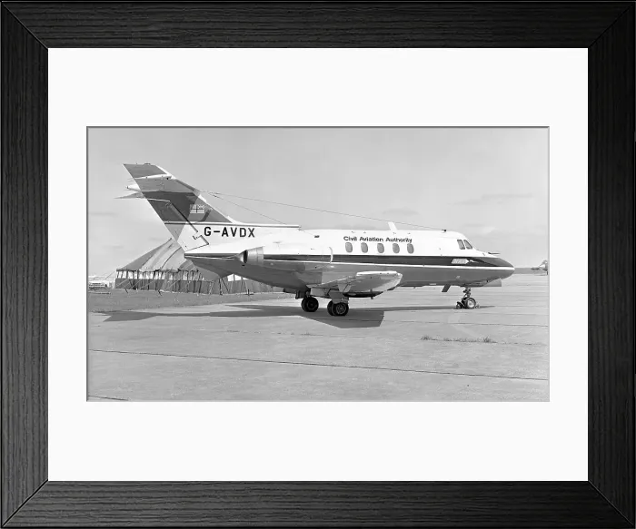 Framed Print : Hawker Siddeley HS. 125-3B / RA G-AVDX Framed Print : Hawker Siddeley HS. 125-3B / RA G-AVDX