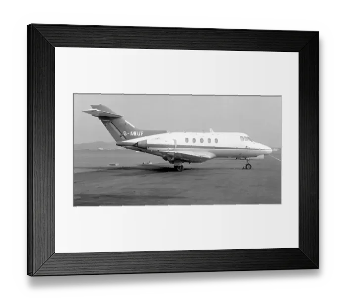 Framed Print : Hawker Siddeley HS. 125 Series 1B G-AWUF Framed Print : Hawker Siddeley HS. 125 Series 1B G-AWUF