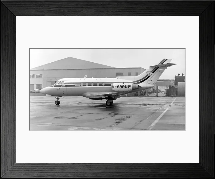 Framed Print : Hawker Siddeley HS. 125 Series 1B G-AWUF Framed Print : Hawker Siddeley HS. 125 Series 1B G-AWUF