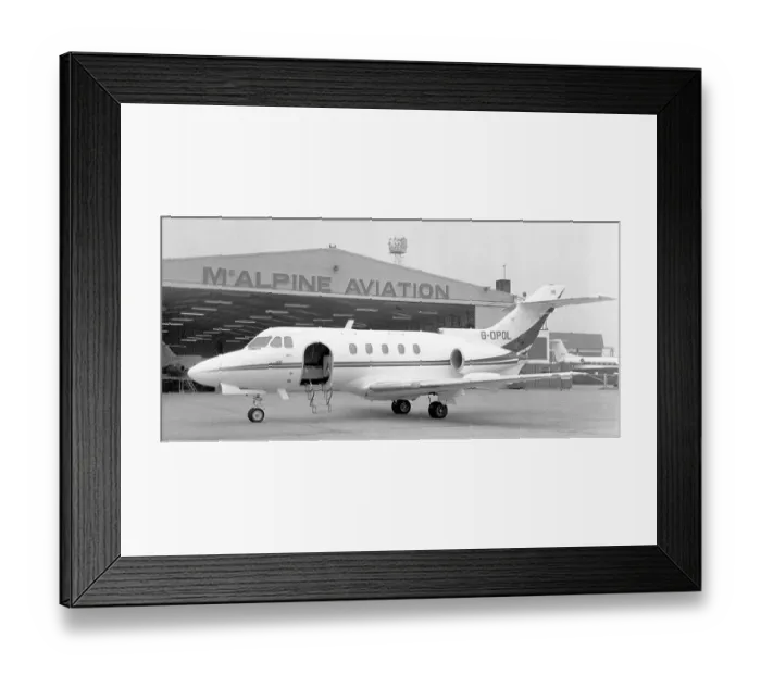 Framed Print : Hawker Siddeley HS. 125-3B / RA G-OPOL Framed Print : Hawker Siddeley HS. 125-3B / RA G-OPOL