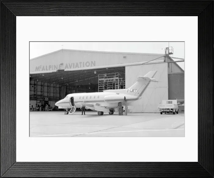 Framed Print : British Aerospace 125-700B G-IJET Framed Print : British Aerospace 125-700B G-IJET