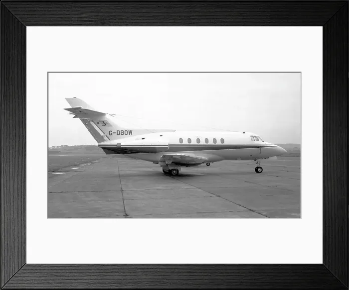 Framed Print : Hawker Siddeley HS. 125-600A G-DBOW Framed Print : Hawker Siddeley HS. 125-600A G-DBOW