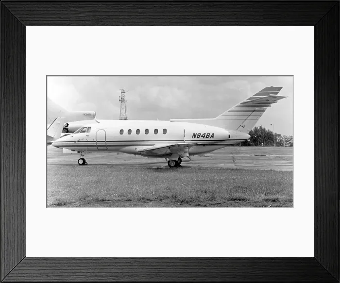 Framed Print : British Aerospace 125-800B N84BA Framed Print : British Aerospace 125-800B N84BA