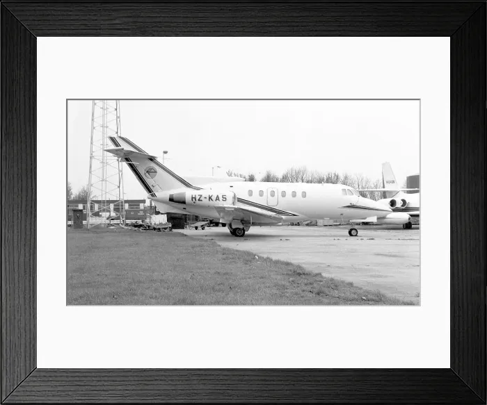 Framed Print : Hawker Siddeley HS. 125-600B HZ-KA5 Framed Print : Hawker Siddeley HS. 125-600B HZ-KA5