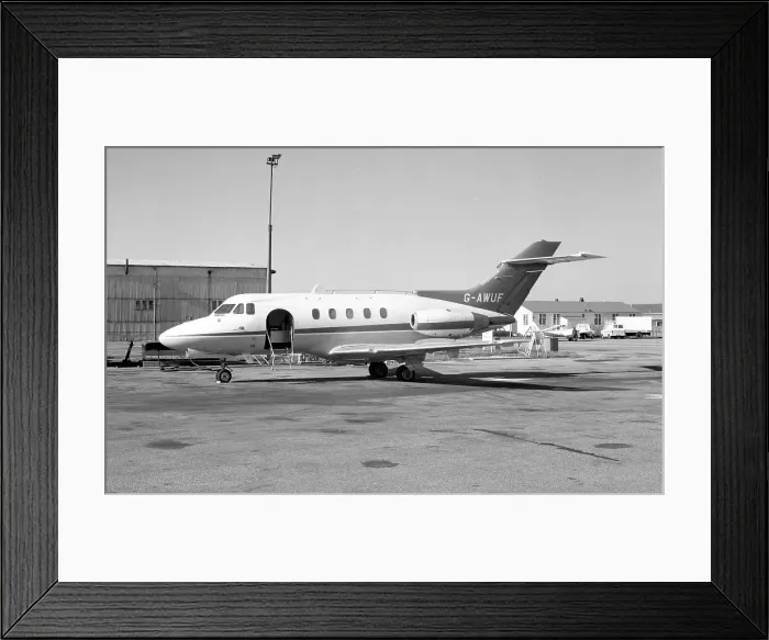 Framed Print : Hawker Siddeley HS. 125 Series 1B G-AWUF Framed Print : Hawker Siddeley HS. 125 Series 1B G-AWUF
