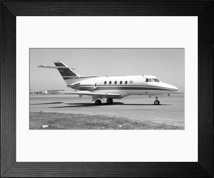 Framed Print : Hawker Siddeley HS. 125 Series 1A N65MK Framed Print : Hawker Siddeley HS. 125 Series 1A N65MK