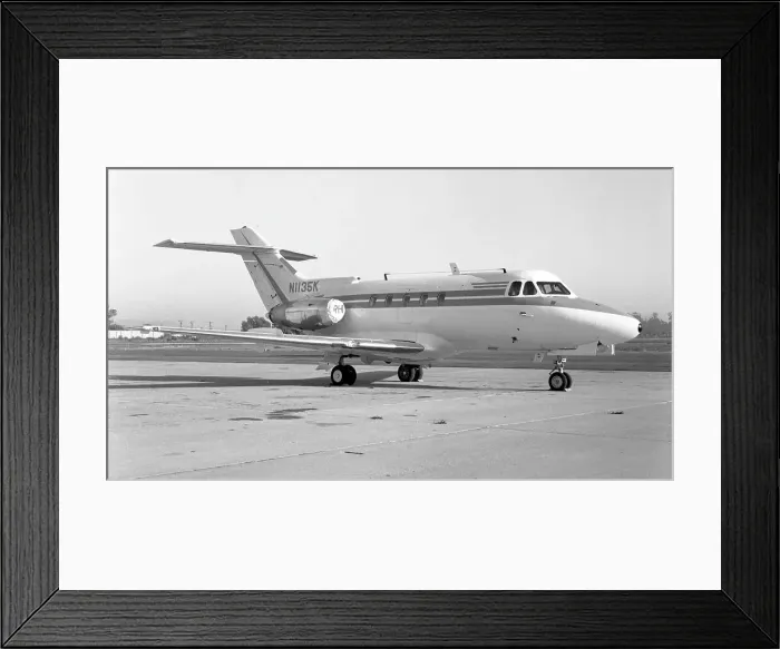 Framed Print : Hawker Siddeley HS. 125 Series 1A N1135MK Framed Print : Hawker Siddeley HS. 125 Series 1A N1135MK