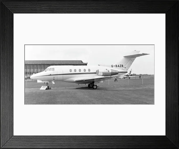 Framed Print : Hawker Siddeley HS. 125-400B G-BAZB Framed Print : Hawker Siddeley HS. 125-400B G-BAZB