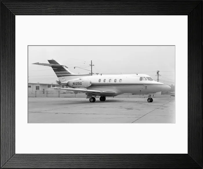 Framed Print : Hawker Siddeley HS. 125 Series 1A N125G Framed Print : Hawker Siddeley HS. 125 Series 1A N125G