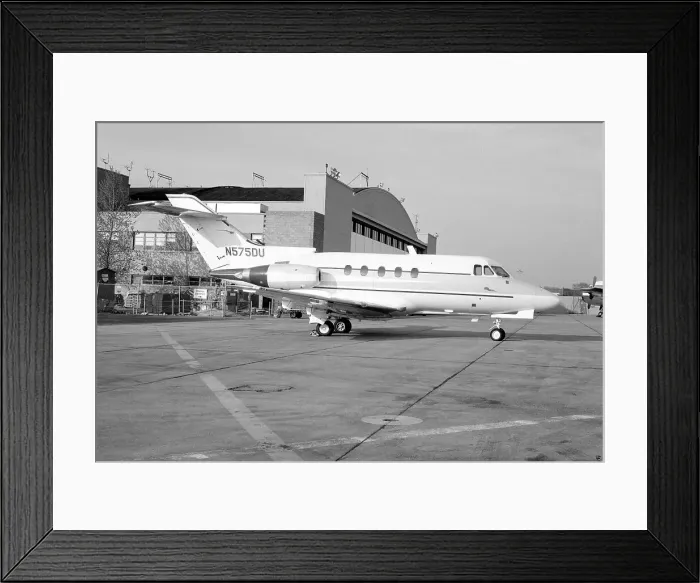 Framed Print : Hawker Siddeley HS. 125 Series 1A N575DU Framed Print : Hawker Siddeley HS. 125 Series 1A N575DU