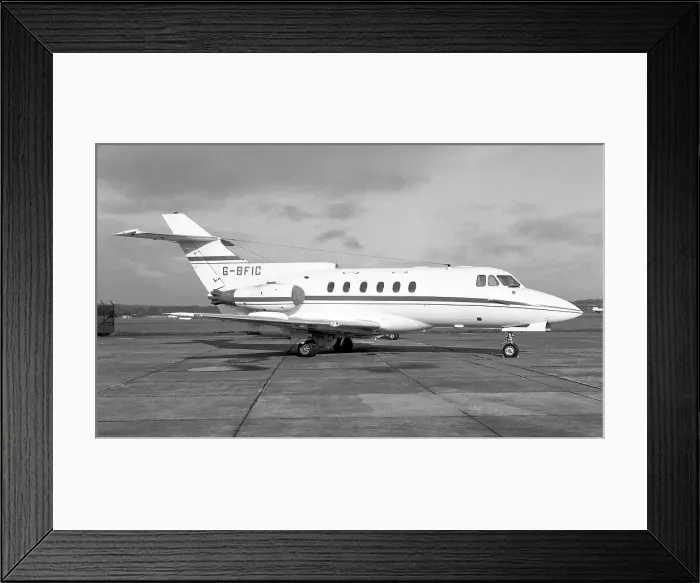 Framed Print : Hawker Siddeley HS. 125-600B G-BFIC Framed Print : Hawker Siddeley HS. 125-600B G-BFIC