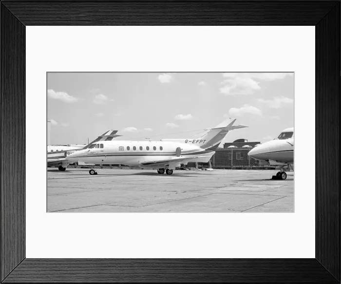 Framed Print : British Aerospace HS. 125-700B G-EFPT Framed Print : British Aerospace HS. 125-700B G-EFPT