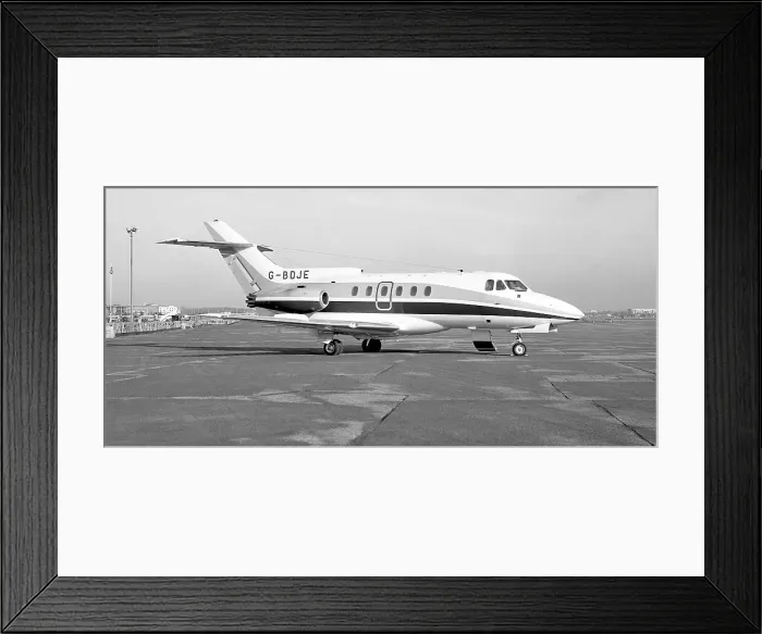 Framed Print : Hawker Siddeley HS. 125-600B G-BDJE Framed Print : Hawker Siddeley HS. 125-600B G-BDJE
