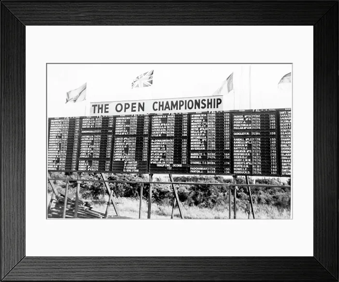 Framed Print : The Open Championship leader board Framed Print : The Open Championship leader board