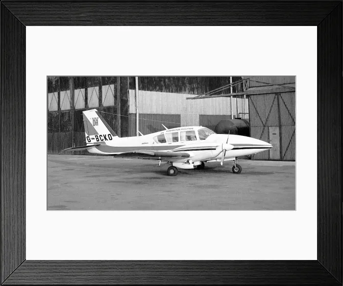 Framed Print : Piper PA-23 Aztec G-BCKO Framed Print : Piper PA-23 Aztec G-BCKO