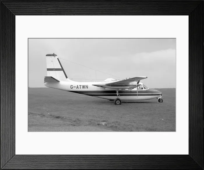 Framed Print : Aero Commander 680F G-ATWN Framed Print : Aero Commander 680F G-ATWN