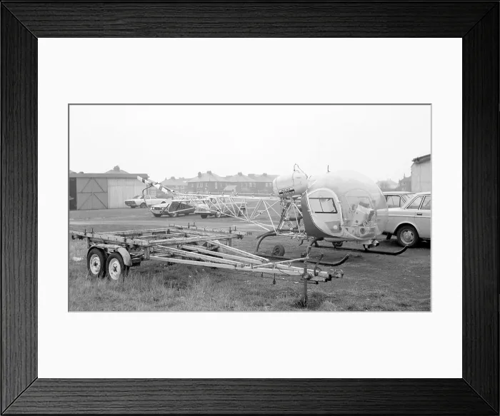Framed Print : Bell 47G-5 G-BAXS Framed Print : Bell 47G-5 G-BAXS