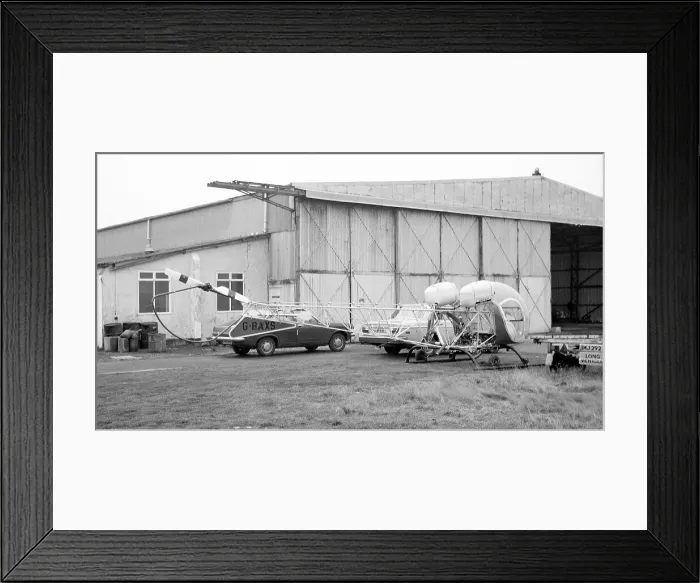 Framed Print : Bell 47G-5 G-BAXS Framed Print : Bell 47G-5 G-BAXS