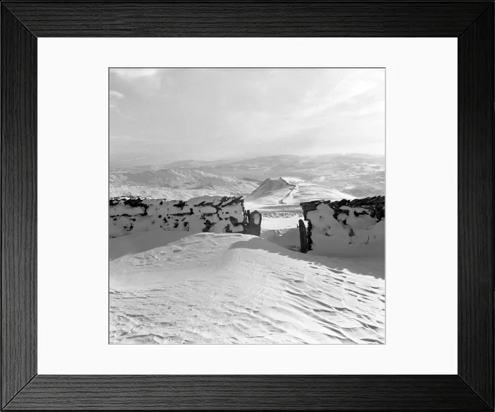 Framed Print : Snow covered mountains and hills Framed Print : Snow covered mountains and hills