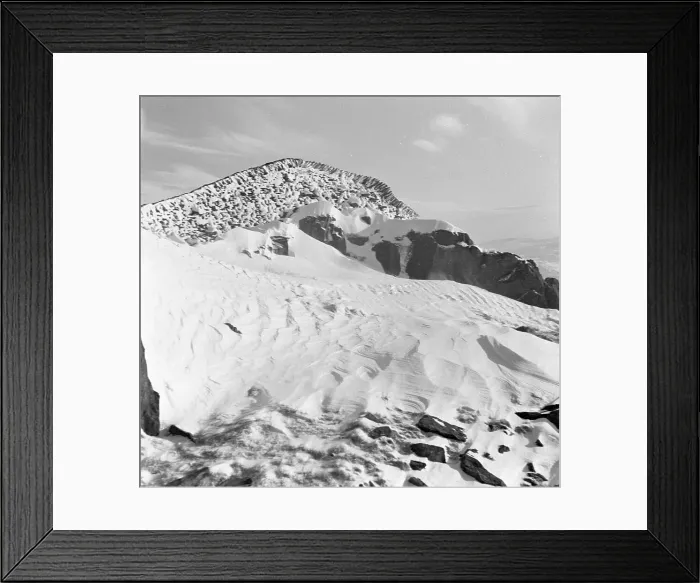 Framed Print : Snow covered mountains and hills Framed Print : Snow covered mountains and hills