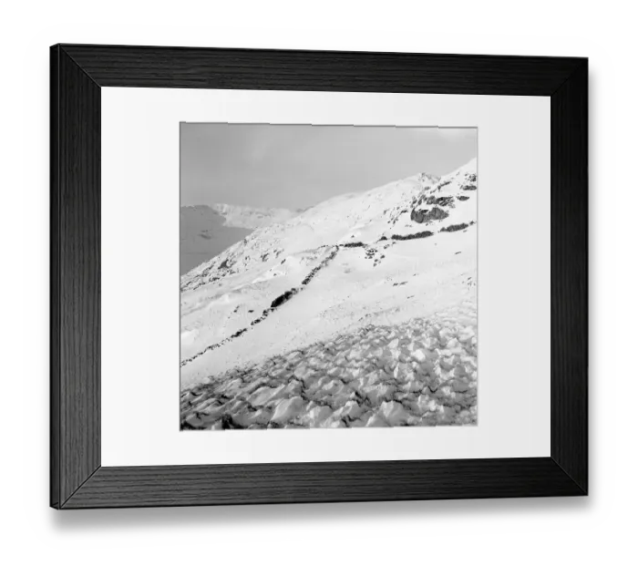 Framed Print : Snow covered mountains and hills Framed Print : Snow covered mountains and hills