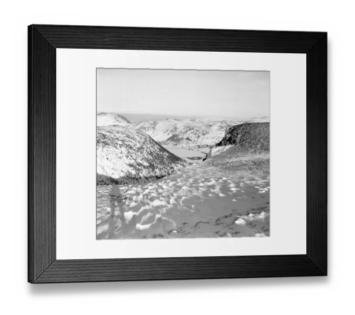 Framed Print : Snow covered mountains and hills Framed Print : Snow covered mountains and hills