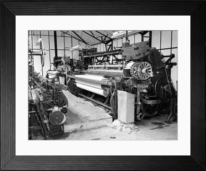 Framed Print : A large industrial loom Framed Print : A large industrial loom