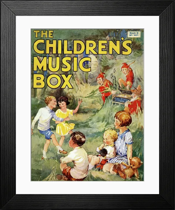 Framed Print : Music cover, The Children's Music Box Framed Print : Music cover, The Children's Music Box