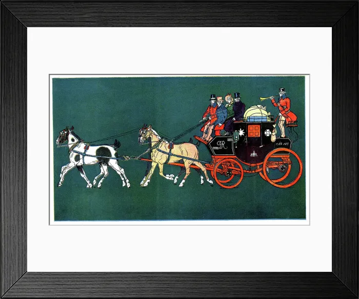 Framed Print : English Mail Coach of 1830 Framed Print : English Mail Coach of 1830
