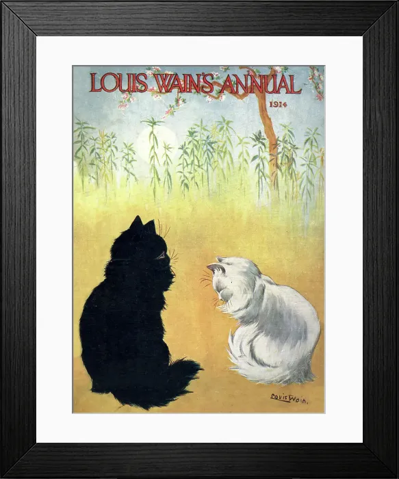 Framed Print : Cover design, Louis Wain's Annual 1914 Framed Print : Cover design, Louis Wain's Annual 1914