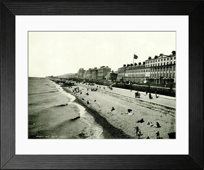 Framed Print : From the Pier, West - Eastbourne Framed Print : From the Pier, West - Eastbourne