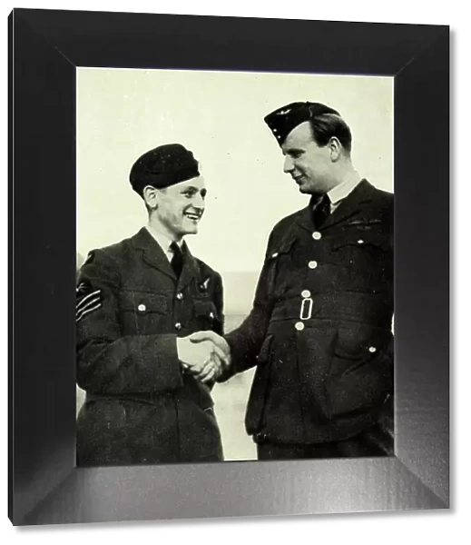 Sergeant Hannah VC and Wing Commander Learoyd VC