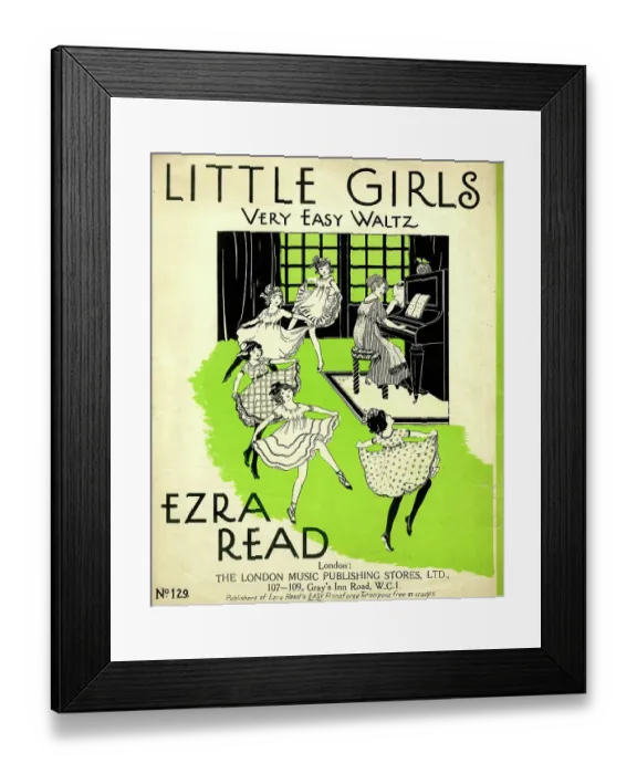 Framed Print : Music cover, Little Girls Very Easy Waltz Framed Print : Music cover, Little Girls Very Easy Waltz