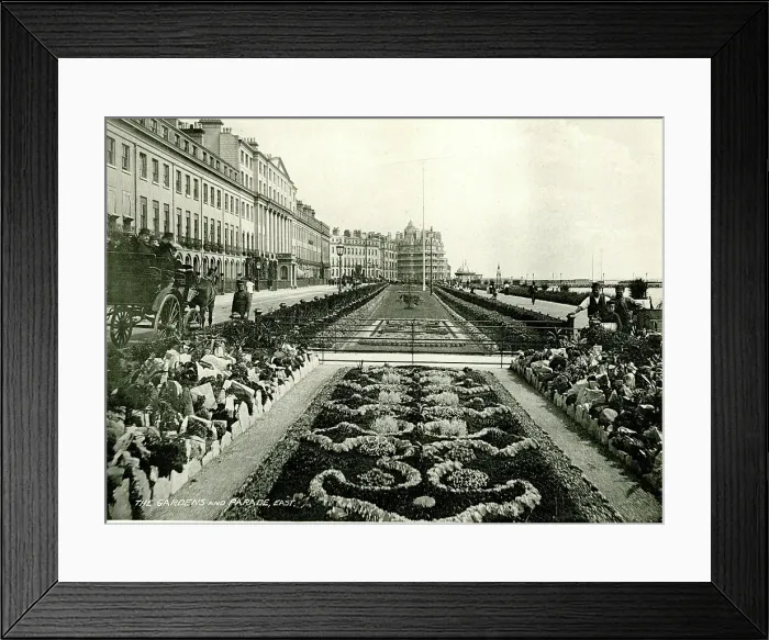Framed Print : The Gardens and Parade, East - Eastbourne, Sussex Framed Print : The Gardens and Parade, East - Eastbourne, Sussex